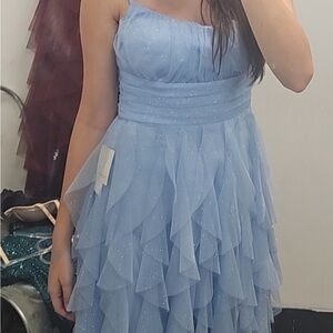 Chic Light Blue Formal Dress